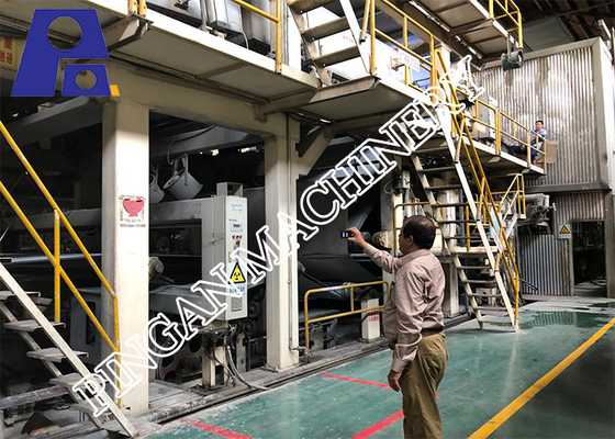Máy làm bảng giấy hai mặt Carton Máy làm giấy phủ tái chế 300m / phút